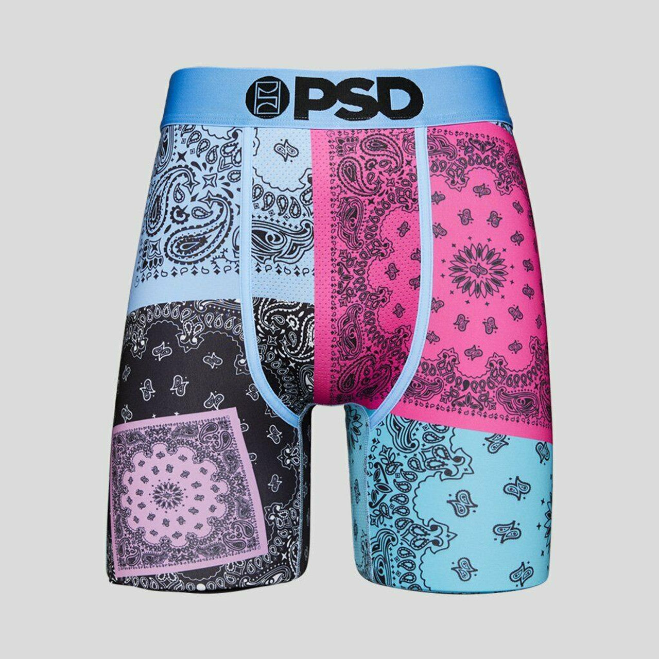 PSD - MEN&#39;S Pop Art Patchwork Bandanas Boxer Briefs