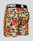 PSD - MEN'S Cheetah Trip Animal Print Floral Athletic Boxers