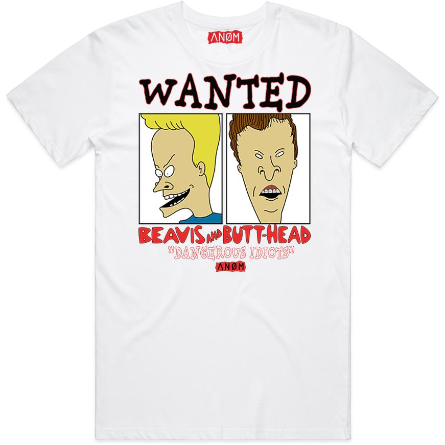 &quot;WANTED IDIOTS&quot; FRONT HIT TEE